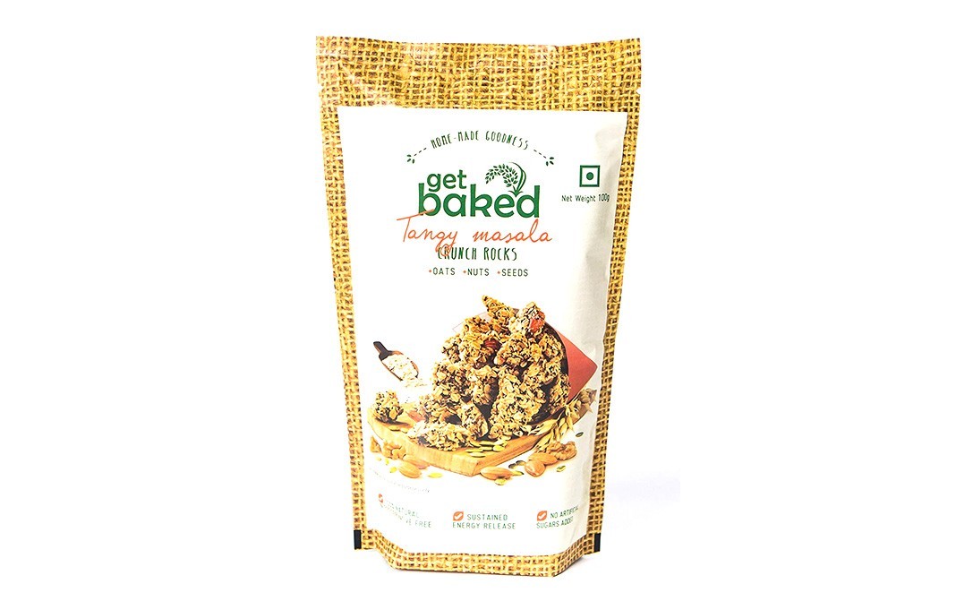 Get Baked Tangy Masala Crunch Rocks    Pack  100 grams